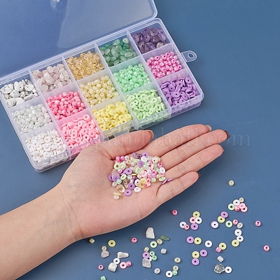 15 стиль ручной работы бусины из полимерной глины CLAY-YW0001-35-1