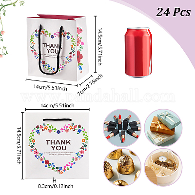 Подарочные пакеты для хранения подарков в виде цветка в форме сердца ABAG-WH0038-77C-1