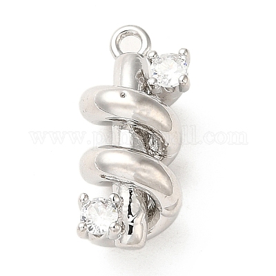 Латунные микро проложить кубического циркония подвески ZIRC-P113-01P-1