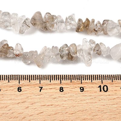 Натуральные разноцветные нити рутилированных кварцевых бусин&nbsp;LS-G-H315-A08-01-1