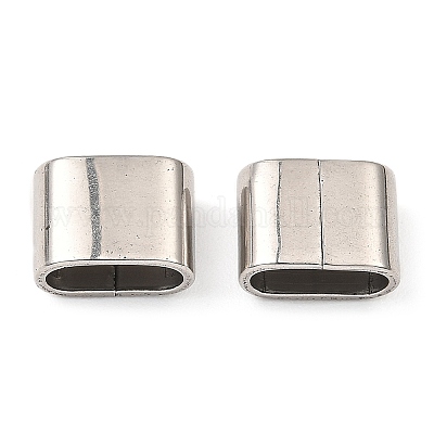 Не тускнеющие скользящие подвески/слайдерные бусины из нержавеющей стали марки 303 STAS-D061-03B-P-1