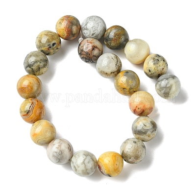 Натуральные сумасшедшие кружевные агатовые круглые бусины G-M272-03-10mm-1