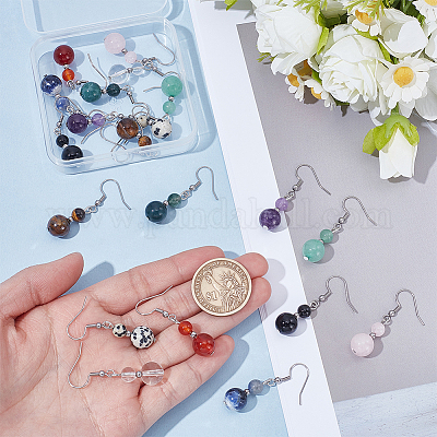 10 пара сережек-подвесок из нержавеющей стали 304 EJEW-WH00001-1