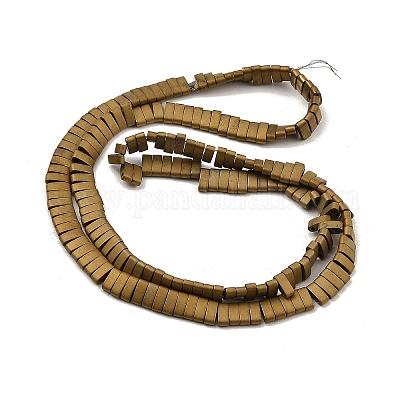 Гальванические нити матовых немагнитных синтетических гематитовых бусин G-G089-A01-04-1