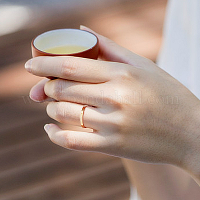 2 комплект из 2-х цветных колец из нержавеющей стали 304 для женщин RJEW-AN0001-20-1