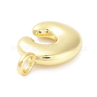 Подвески из латуни с покрытием стойки с буквами-шариками KK-C050-01G-C-1