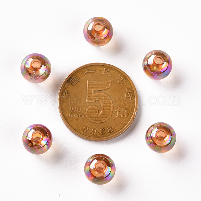 Прозрачные акриловые бусины MACR-S370-B8mm-761-1