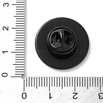 304 нержавеющая сталь плоская круглая брошь основа для броши STAS-S172-10B-B-1