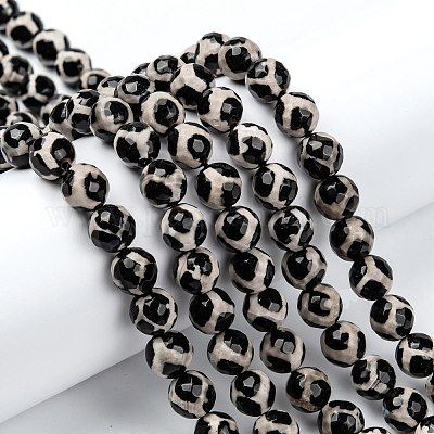 Бусины дзи с узором на спине черепахи в тибетском стиле G-H1454-1-1