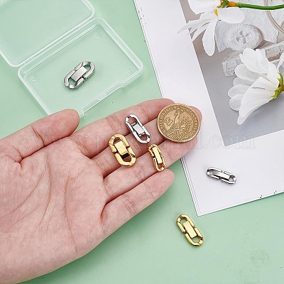 6 шт. 6 стиля раскладывающихся застежек из нержавеющей стали 304 STAS-PH0006-09-1