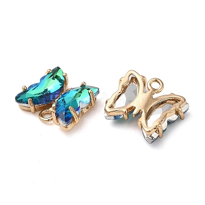 Латунь со стеклянными подвесками FIND-Z020-02-1