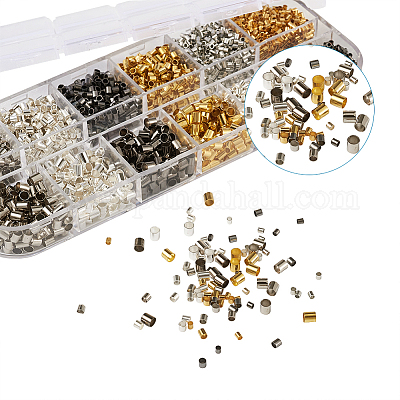 Зажимные бусины из латуни KK-TA0007-52-1