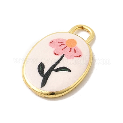 Латунные подвески с принтом&nbsp;KK-K274-07G-1