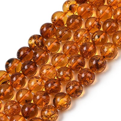 Янтарные шарики нити G-L095-B01-8mm-03-1