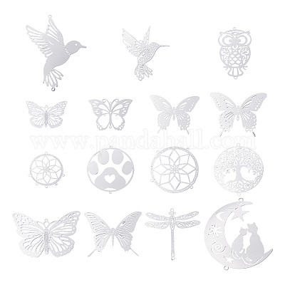 15 шт. 15 стиля подвесок-соединителей из нержавеющей стали STAS-TA0002-88-1