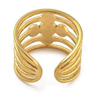 Круглые синтетические кольца из бирюзы и пластика ABS с имитацией жемчуга RJEW-U015-01G-1