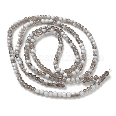 Стеклянные бусины кракле GLAA-U001-4mm-06-1