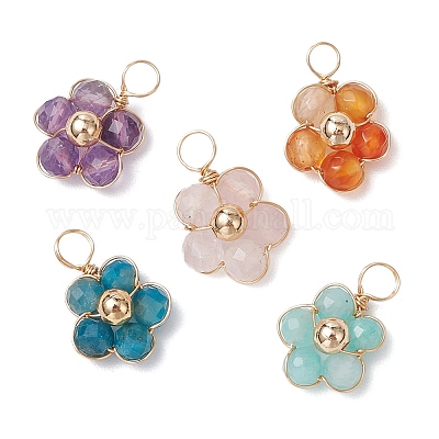 Подвески из натурального амазонита PALLOY-JF03606-01-1