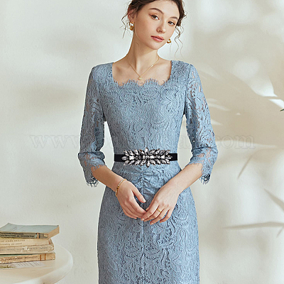 1шт черный полиуретановый эластичный цепной ремень AJEW-FG0002-35C-1