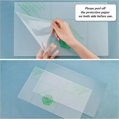Прозрачные акриловые пластины DIY-WH0016-54A-1