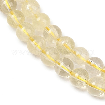 Естественный лимонный кварц нитей бисера G-P596-6mm-01-1