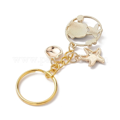 Брелок с подвеской из эмали из сплава KEYC-JKC00800-02-1