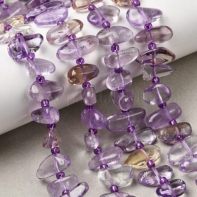 Природные Аметрин бисер нитей&nbsp;G-L649-A09-01-1