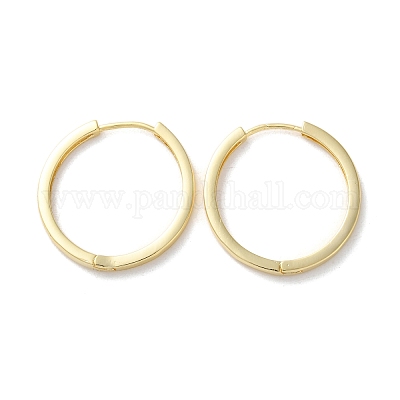 Messingring-Band-Ohrringe&nbsp;EJEW-M025-04G-1
