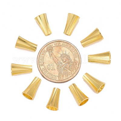 Золотой латуни шарик конуса крышек X-KK-E362-G-1