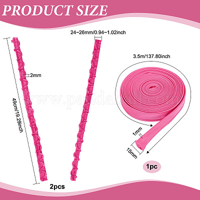 Treccia Crine Cavallo 23m X 7.6cm - Per Abiti Sposa, Blu Navy, Poliestere - Foto 9