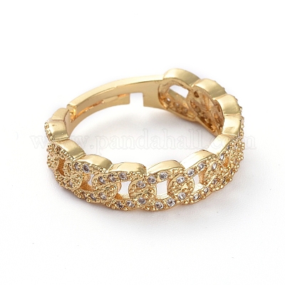 Регулируемые латунные кольца для пальцев RJEW-G096-22G-1