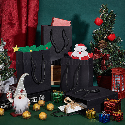 Подарочные пакеты из утолщенной бумаги прямоугольной формы ABAG-WH0039-22B-1