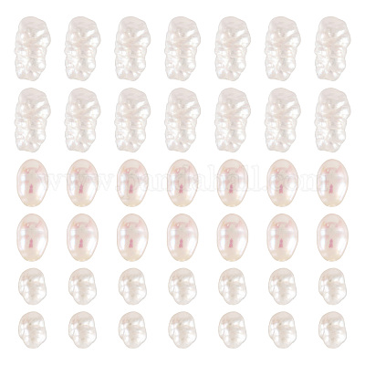 60 шт. 3 вида бусин из натурального культивированного пресноводного жемчуга PEAR-TA0001-15-1