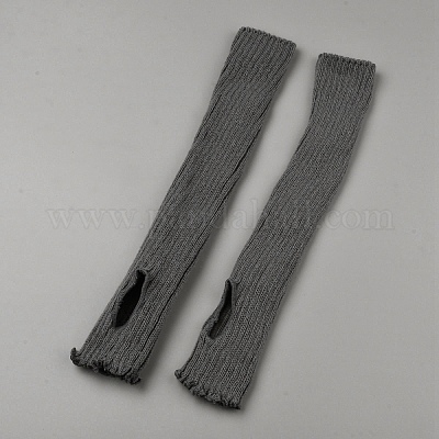 Гетры из пряжи из акрилового волокна носки AJEW-WH20064-45B-1