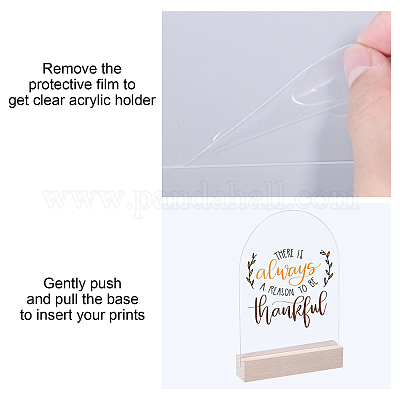 Акриловые карточки с местами для стола AJEW-WH0060-09A-1