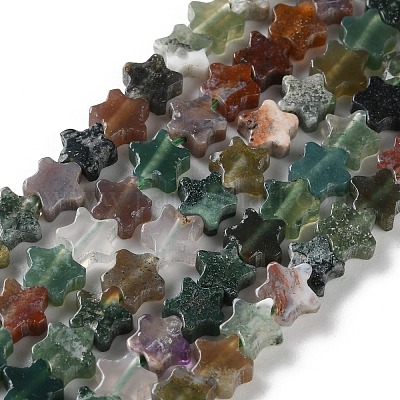 Природного индийского агата бисер нитей G-G085-B48-02-1