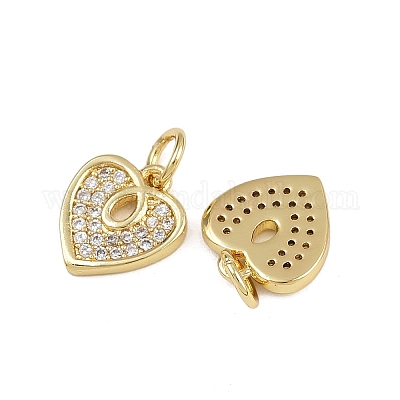 Латунные микро проложить кубического циркония подвески ZIRC-I367-04G-04-1