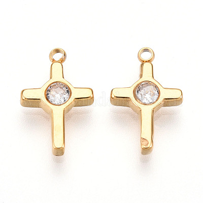 Ионное покрытие (ip) 304 нержавеющая сталь микропаве кубический цирконий подвески STAS-N110-01B-G-1