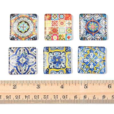 1 пакетик стеклянных кабошонов GGLA-FS0001-19B-1