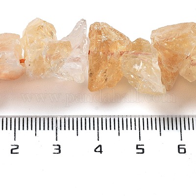 Сырые грубые натуральные цитриновые бисерные пряди G-P528-A01-01-1