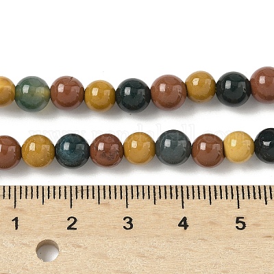 Природных драгоценных камней смешанного бисер нитей G-P574-A01-6mm-1