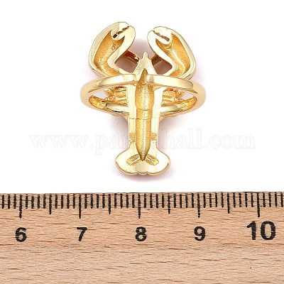 Латунные эмалевые регулируемые манжеты RJEW-C145-02A-G-1