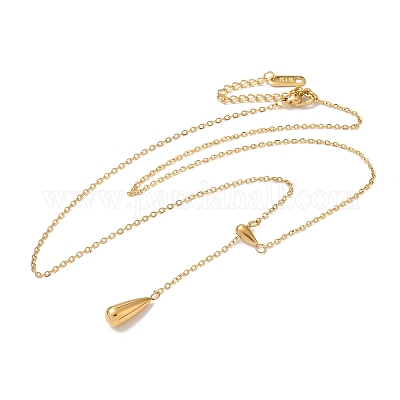 Подвески-лариаты из нержавеющей стали 304 NJEW-H024-08G-1