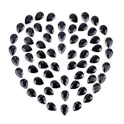 Wholesale PandaHall 70 Pcs 7 Styles Black Crystal Acrylic Sew on Rhinestone  Flatback Sewing Stones for Clothes Dress Crafts Garments Accessories 