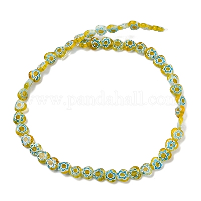 Ручной работы millefiori стеклянные бусины нитки LAMP-G166-15J-1