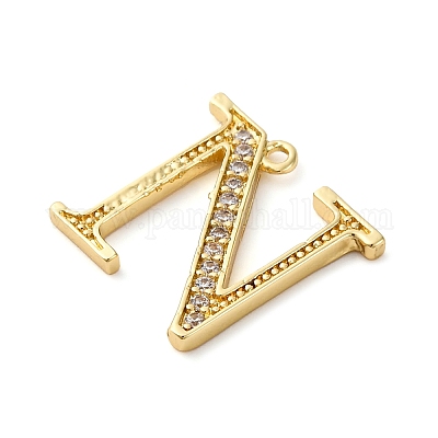 Подвеска из латуни с микропаве из кубического циркония KK-H449-76G-04-1