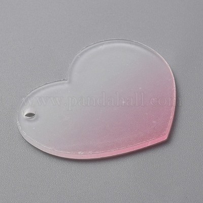 Градиент прозрачный акриловый диск большие подвески&nbsp;LS-FIND-WH0032-54C-1