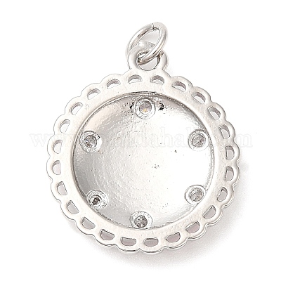 Латунные микро проложить кубического циркония подвески KK-Q775-20P-1