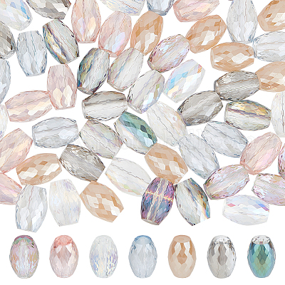 70 pièces 7 couleurs perles de verre&nbsp;GLAA-GA0001-43-1