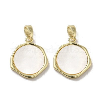 Латунные подвески из ракушек KK-I708-14B-G-1